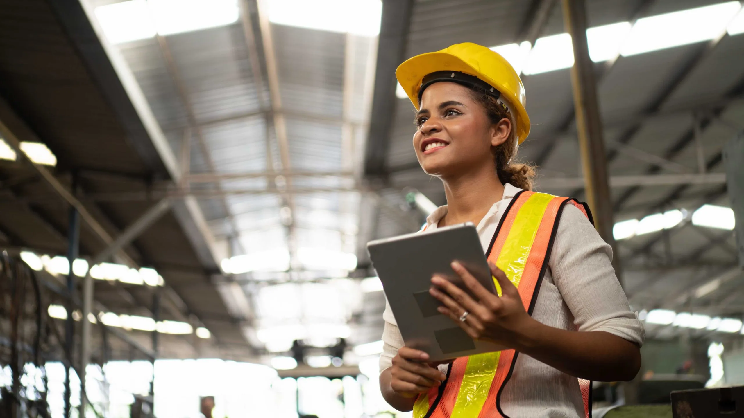 An Embarq Solutions team member working on a facility system